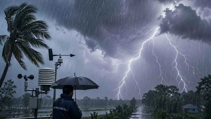 আজকের আবহাওয়া: দুপুরের মধ্যে ৮ জেলায় বজ্রবৃষ্টির শঙ্কা